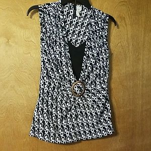 Black and White Tank Top